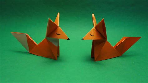 How To Make A Fox Out Of Paper Origami Fox Youtube