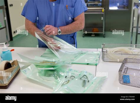 Sterilization Of Med Equipment Stock Photo Alamy