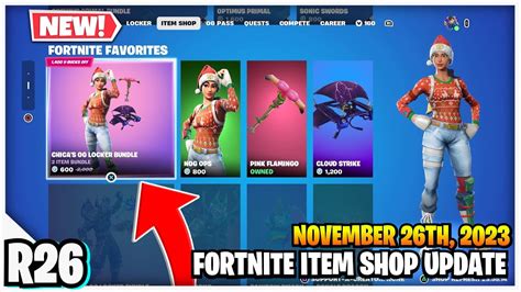 Fortnite Item Shop New Chica’s And Thegrefg’s Og Locker Bundles [november 26th 2023] Fortnite