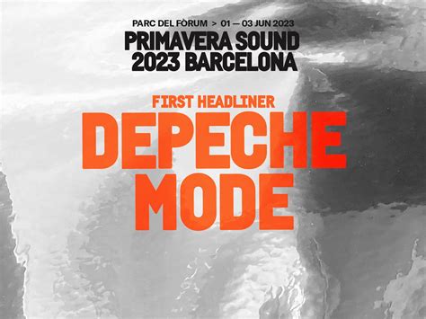 Depeche Mode Primer Cabeza De Cartel De Primavera Sound Barcelona Y