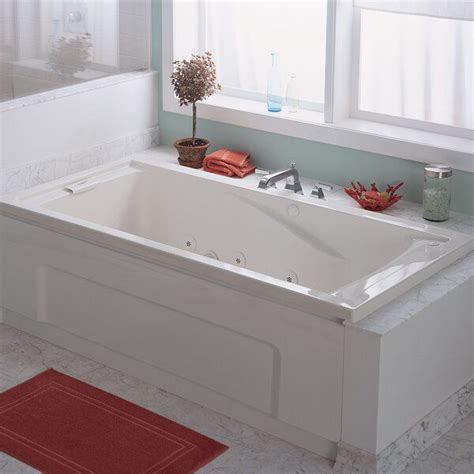 If you aren't very careful, the water jets tend to cause a foaming issue, which can result in a bubble bath on larger whirlpool tubs can use between 50 and 80 gallons of hot water, which is bad news for the other people living in the house who may need hot. Evolution 72" x 36" Everclean Air Bathtub in 2020 | Jetted ...