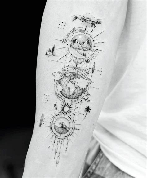 20 Globe Tattoo Ideas You Have To See To Believe Outsons