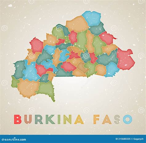 Burkina Faso Map Stock Vector Illustration Of Geography 215680335