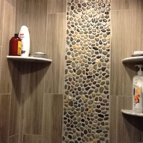 Glazed Bali Ocean Pebble Tile Bathroom Vanity Tilehub
