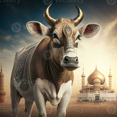 The Cow Eid Al Adha Sale Socail Post Cattle Trader Background Photo