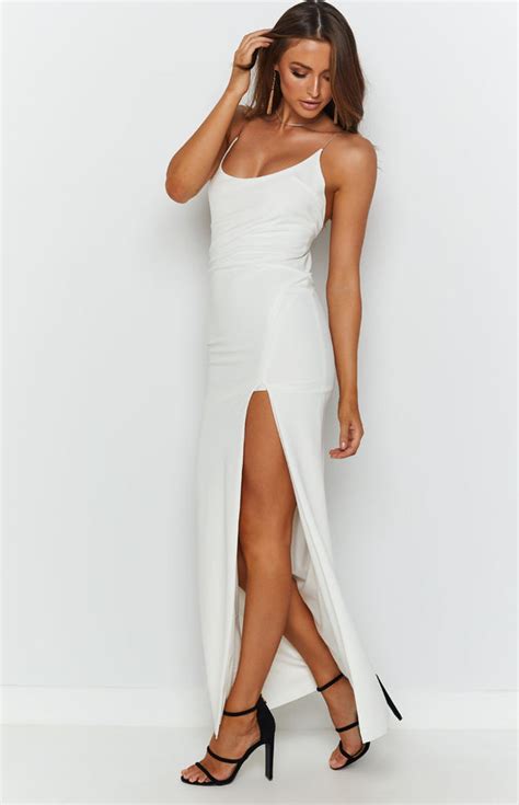 Alissa Formal Dress White Beginning Boutique