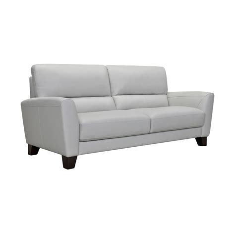 Armen Living Kester 81 Square Arm Leather Sofa Ebay