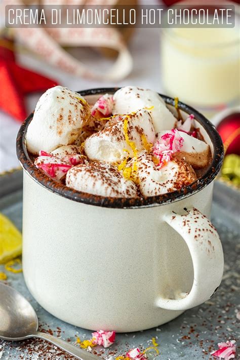 Creamy Limoncello Hot Chocolate Recipe Happy Foods Tube