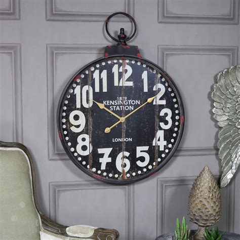 Extra Large Vintage Style Wall Clock Melody Maison