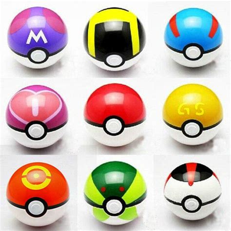9pcs Pokemon Pikachu Pokeball Cosplay Pop Up Master Great Ultra Gs Poke Ball Toy 1827324967