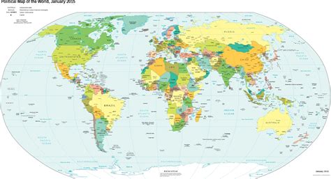 Mapa político del mundo (planisferio) | Saber es breve