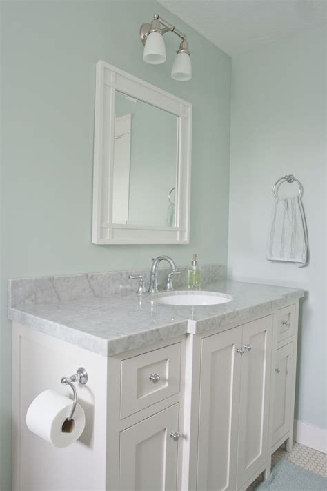 Nice Color With Carrera Marble Bathroom Wall Colors Green Bathroom