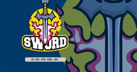 Fire Sword Logo Graphic Templates Envato Elements