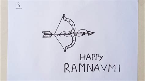 How To Draw Shri Ram Dhanush And Baan By 3 Easy Drawing Ram Navami