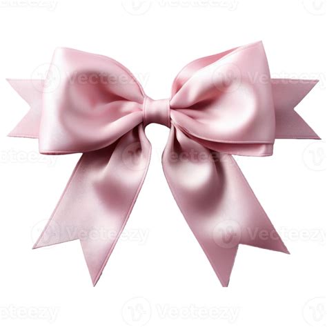 Ai Generated Pink Ribbons Tied In A Bow Professional Photography 35641313 Png
