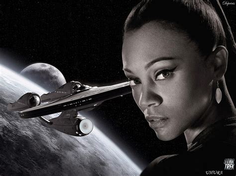 Uhura Orbit Enterprise Star Trek Uhura Cientfic Ficcion Space