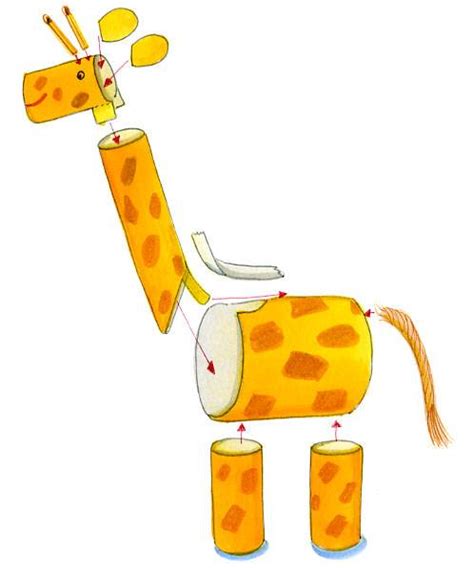 Hat man keine karte, kann man sich diese einfach selber aus papier machen. Basteln mit Kindern - Kostenlose Bastelvorlage Tiere: Giraffe aus Tonpapier