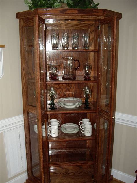Custom Qak Corner China Cabinet By D N Yager Woodworks