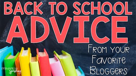 Back To School Advice From Your Favorite Bloggers Back To School