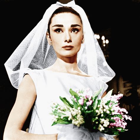A Look Back At Audrey Hepburns Iconic Wedding Dresses