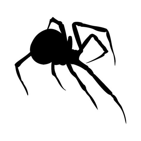 Crawling Black Widow Spider Vinyl Wall Decal Black Widow Spider