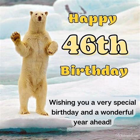 Happy 46th Birthday Wish Cards And Funny Images