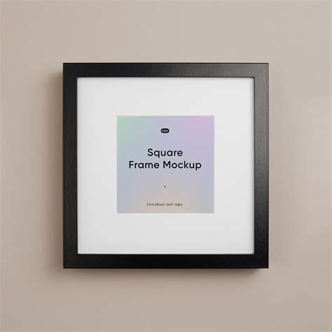 Free Square Frame Mockup Mockupbee