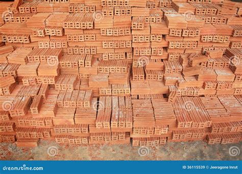 Stack Of Raw Bricks Stock Image Image Of Traditional 36115539