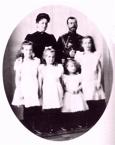 Nicholas And Alexandra With Their Daughters Olga Tatiana Maria And