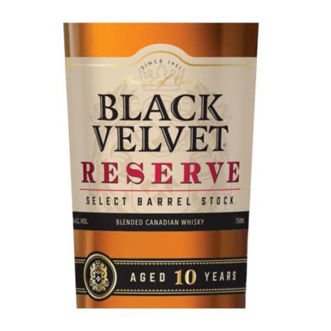 Black Velvet Aged 10 Years Reserve Canadian Whisky 175 L Frys Food