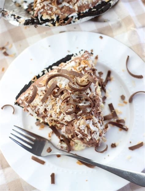 Chocolate Coconut Cream Pudding Pie