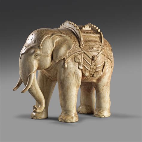 How tall is francia james? Ceramic sculpture of an elephant by Numata Ichiga - Grace ...