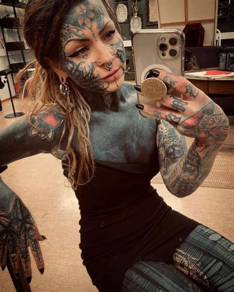 Mum With Entire Body Inked Wows Fans As She Shows Off Tattoos In