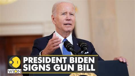 Us President Joe Biden Signs Bipartisan Gun Safety Bill Into Law