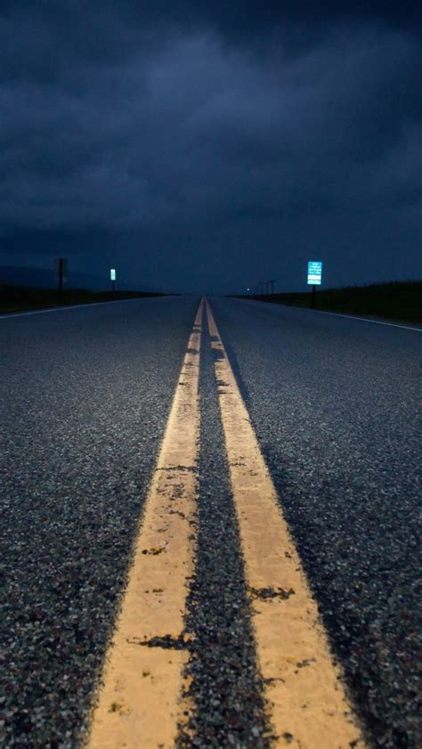 Empty Road At Night Iphone Wallpapers Free Download