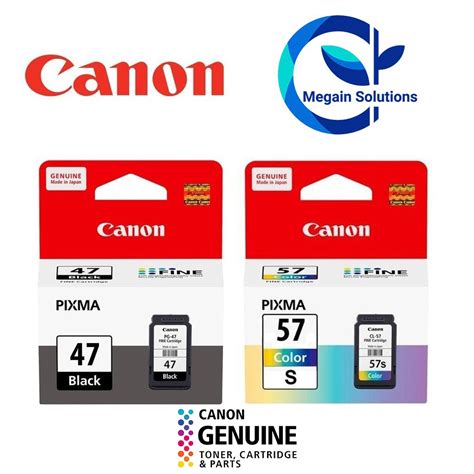 For prints that are impressive, eye catching and vividly expressive. Canon PG-47 / CL-57 / CL-57s Genuine Ink Cartridge For ...