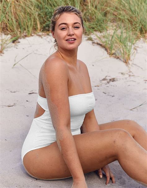 Aerie Jacquard Bandeau One Piece Swimsuit Margot Robbie White Swimsuit In Cannes 2019
