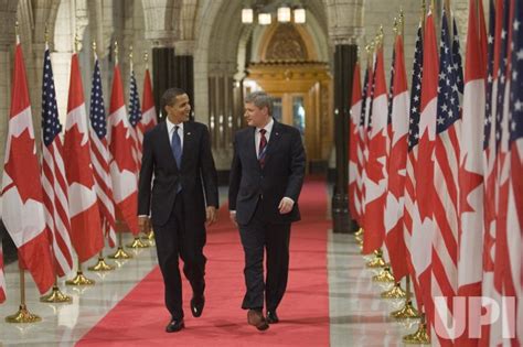 Photo Us President Barack Obamas Takes First Official Foreign Visit To Canada