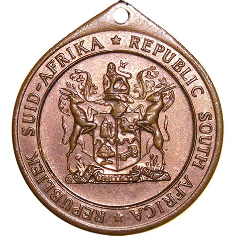 Medal Formation Of The Republic Of South Africa South Africa Numista