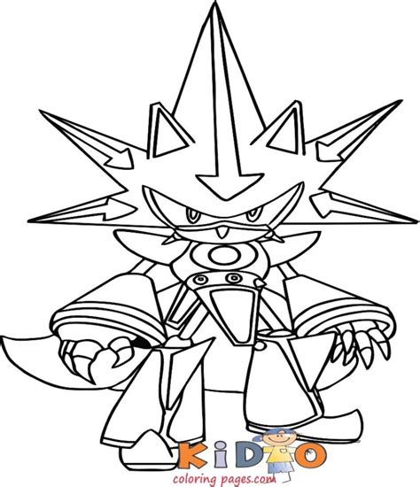Metal Sonic Coloring Sheets Printable Kids Coloring Pages