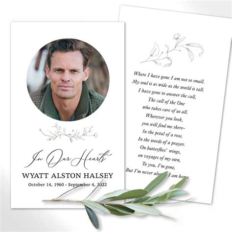 Funeral Printed Thank You Cards Printed And Personalized For You