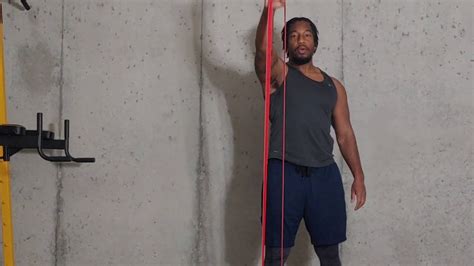 Resistance Band Single Arm Front Raise Youtube