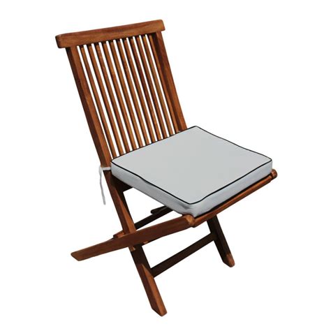 Chic Teak Cushion For California Outdoor Folding Chair