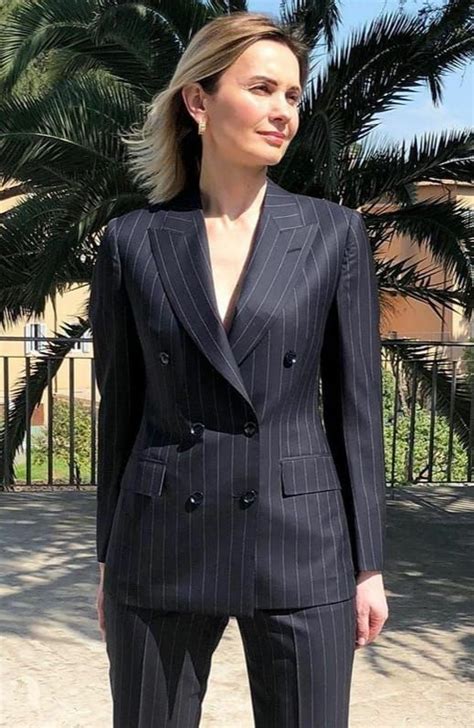Pinstripe Suit Woman Suit Fashion Pinstripe Suit Women Black