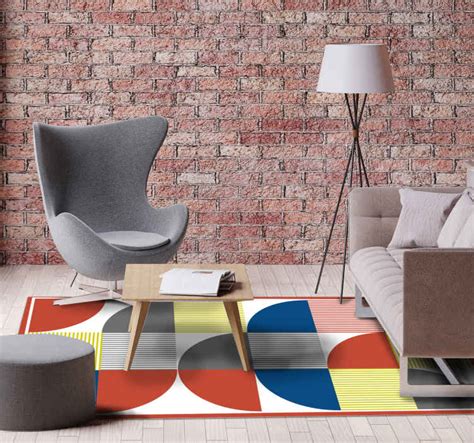 Nordic Semicercles Style Rugs Tenstickers