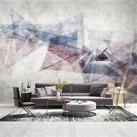 Beibehang Custom Wallpaper 3d Mural Nordic Modern Minimalist Geometric