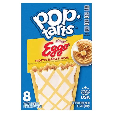 Eggo Pop Tarts Frosted Maple Flavor Toaster Pastries