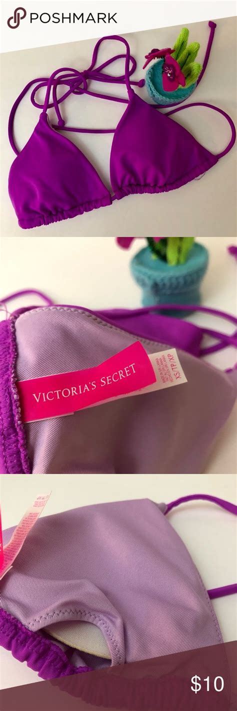 Victoria Secret Xs Bikini Top Purple Bikinis Bikini Tops Purple