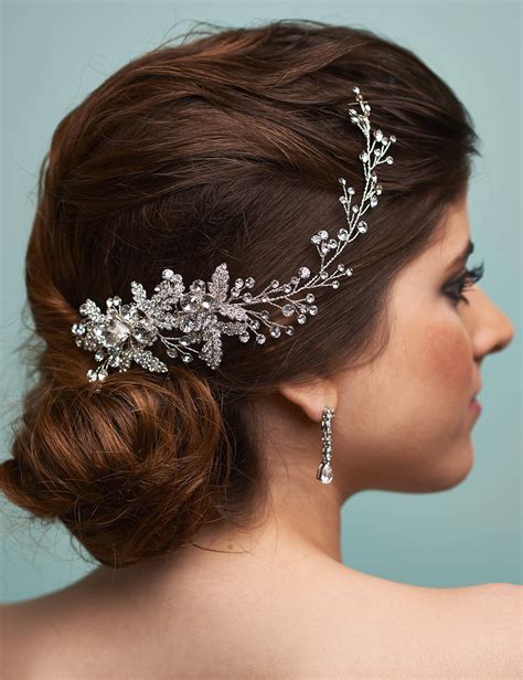 Bridal Rhinestone And Crystal Headpiece Style Wfd0383 Made