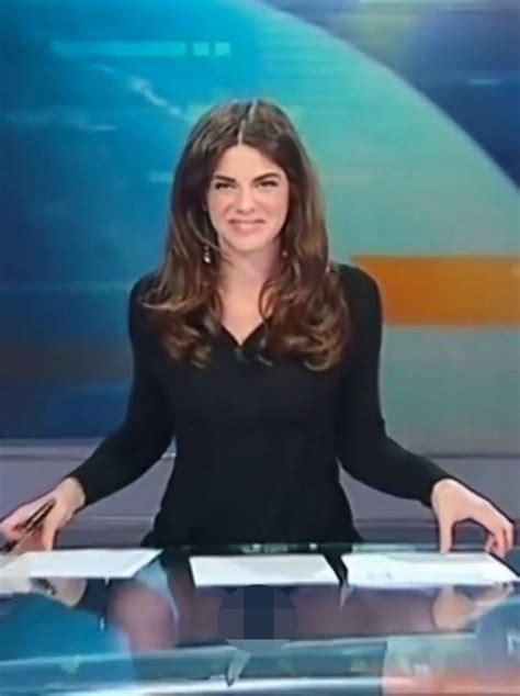 News Presenter Forgets She S Sitting At A Glass Desk And Gives Viewers